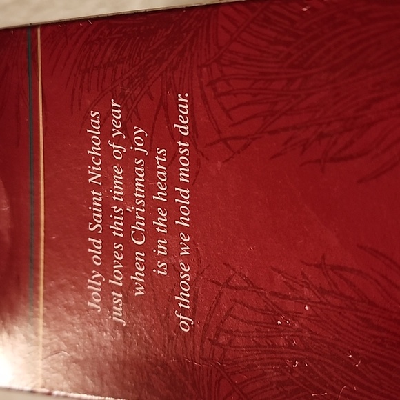 HEIRLOOM COLLECTION CARLTON CARDS JOLLY OLD SAINT NICK - Picture 4 of 12